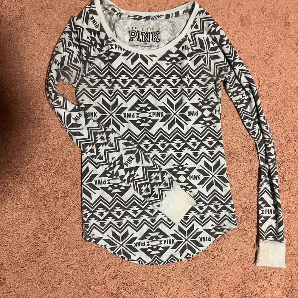 PINK Victoria's Secret Women's Patterned Top